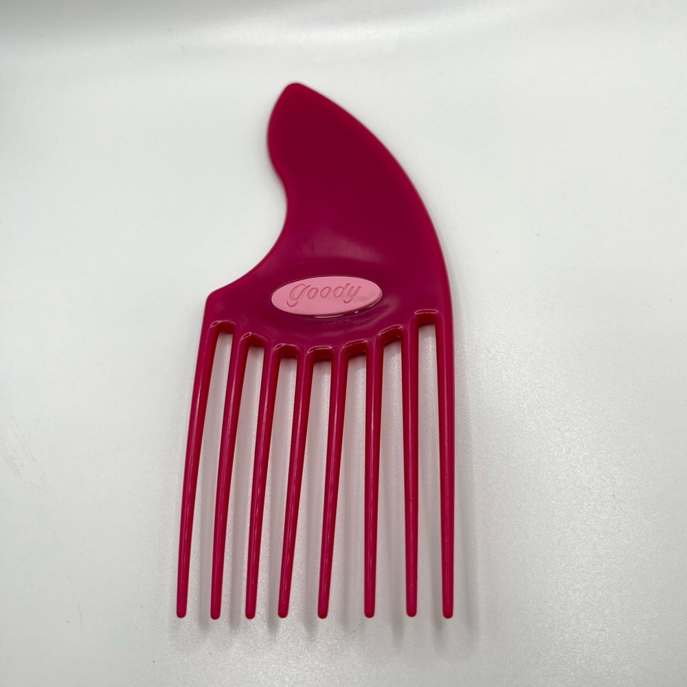 Y2K Vintage 90’s / 2000’s Pink Goody Hair Pick and Lift Comb Plastic Rubber Logo